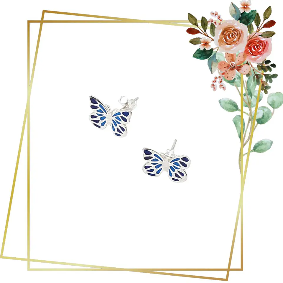 Aros de Plata 925 Mariposa 1