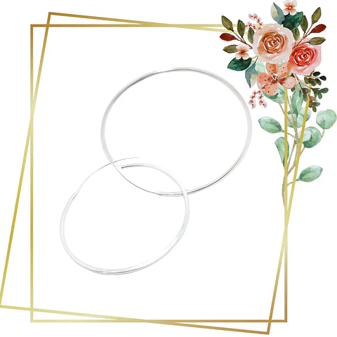 Aros de Plata 925 Argollas Cuadradas