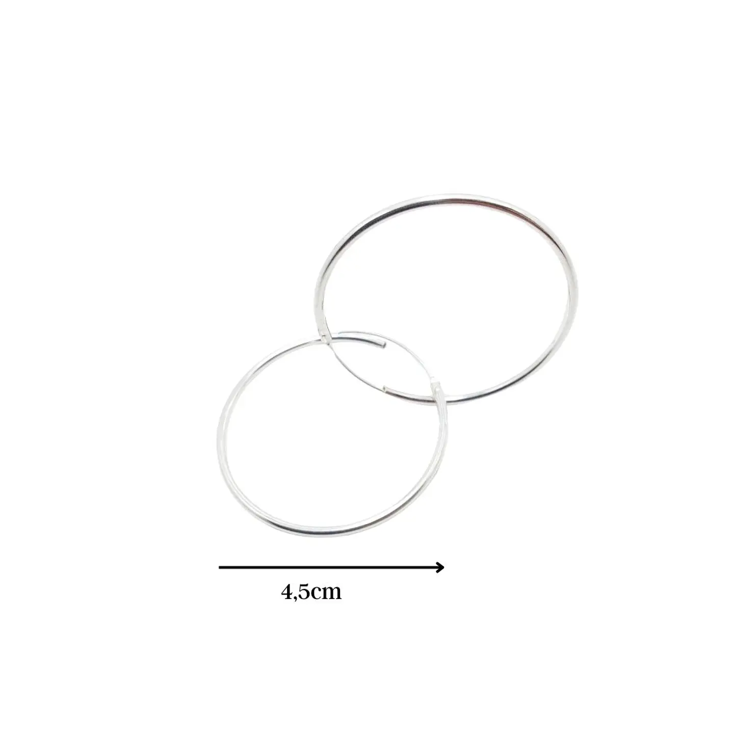 Aros de Plata 925 Argolla Tubulares 2