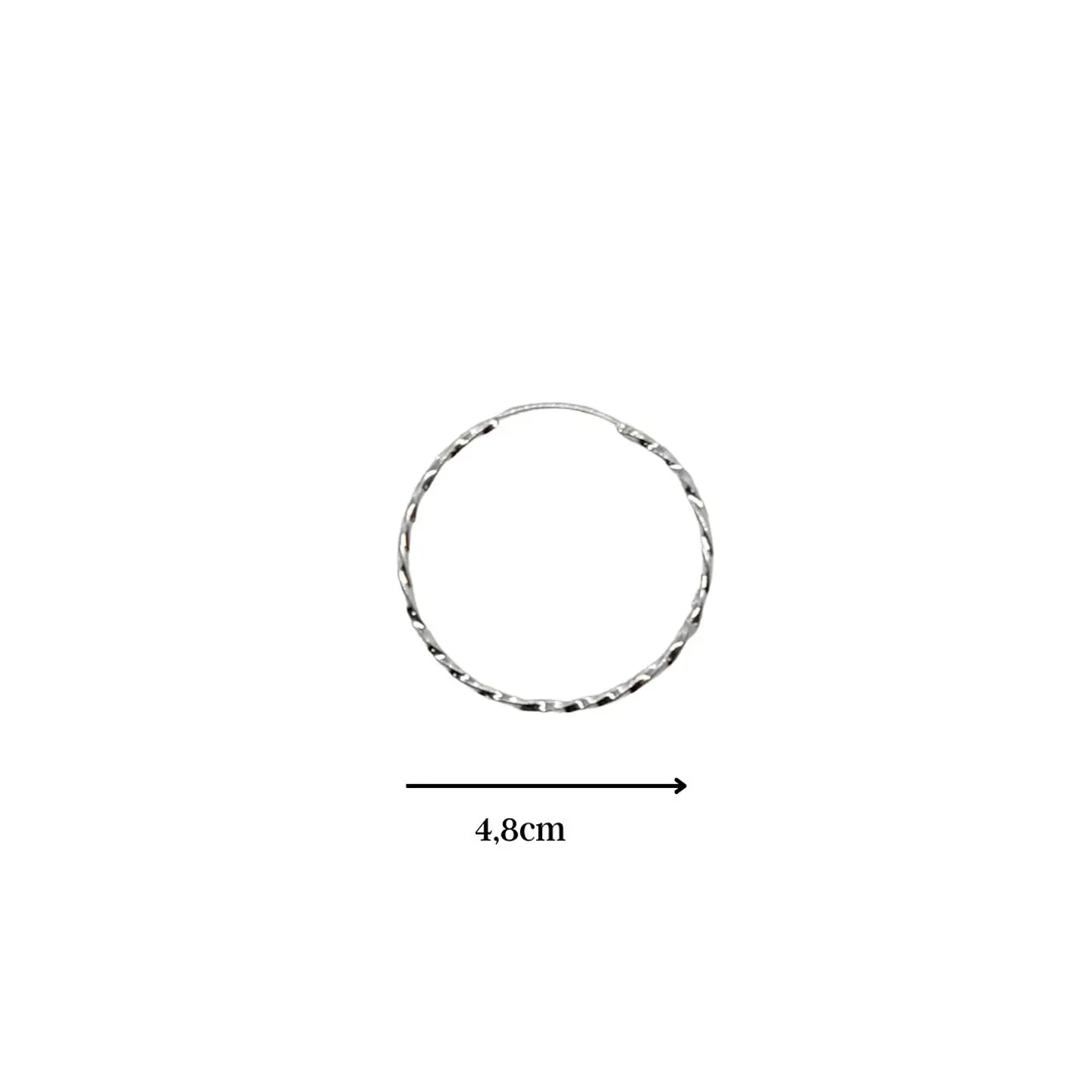 Aros de Plata 925 Argollas Trenzadas 2