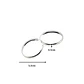 Aros Aplanados de Plata 925 - Miniatura 2