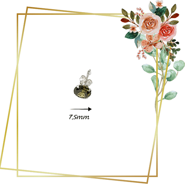 Aros de Plata 925 con circones verdes