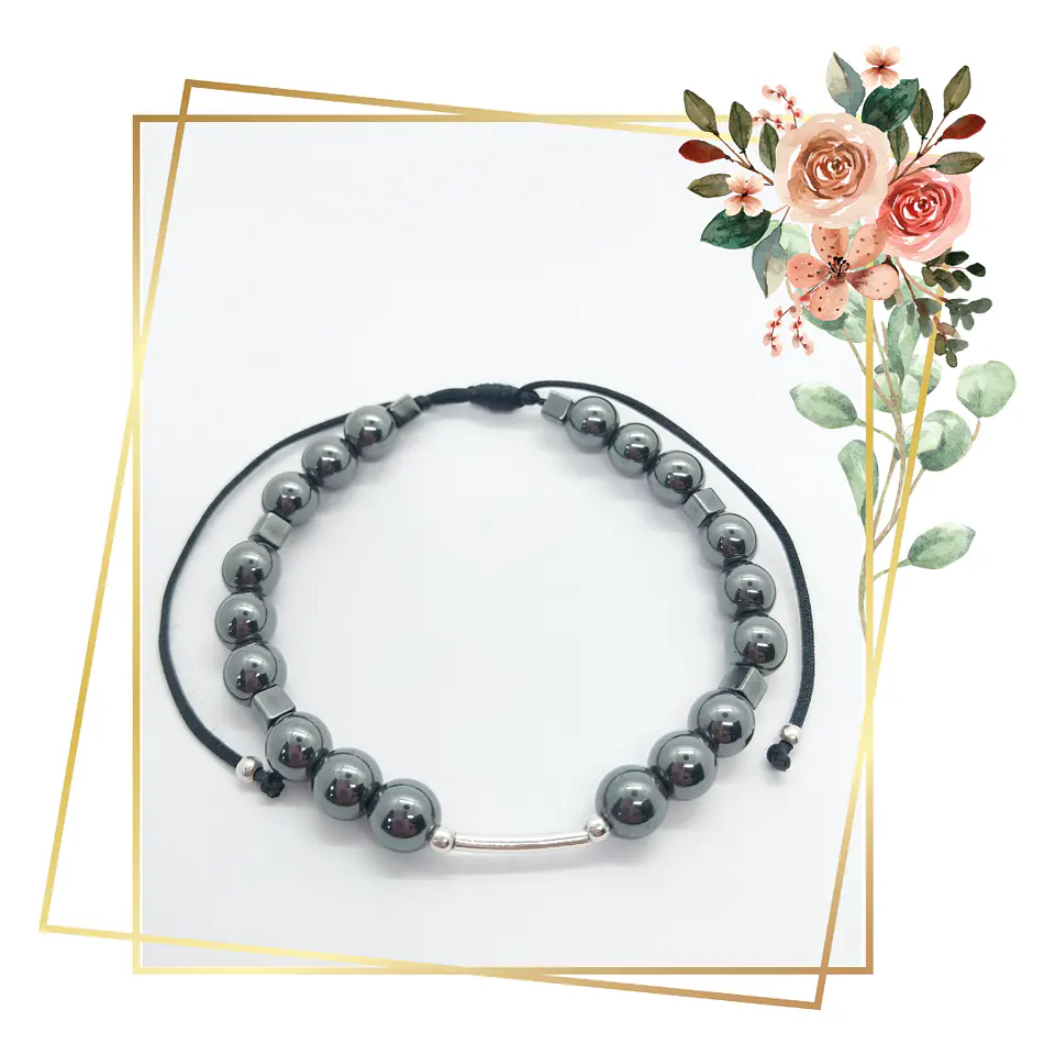 Pulsera de Hematita y Plata 925 1