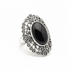 Anillo de Plata 925 envejecida Modelo Sello Circones Entramados 4