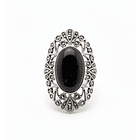 Anillo de Plata 925 envejecida Modelo Sello Circones Entramados 1