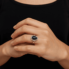Anillo de Plata 925 Tipo Gota Negra 2