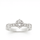 Anillo Circón Solitario de Plata 925  1