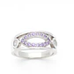 Anillo de Plata 925 con Circonia Violeta - Miniatura 1