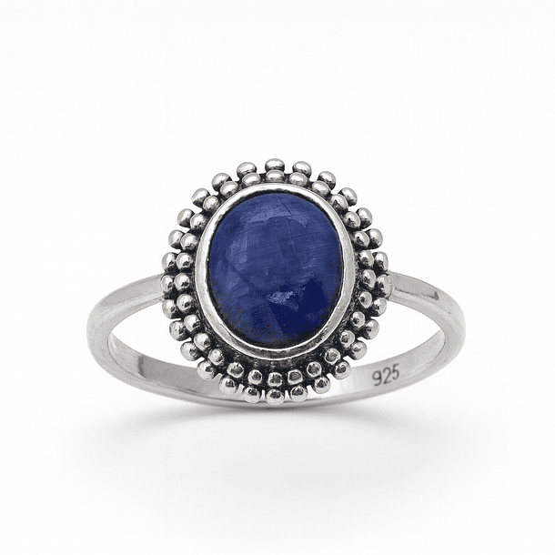 Anillo de Plata 925 con Piedra Amatista