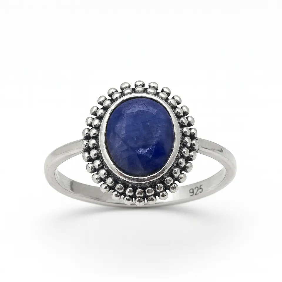 Anillo de Plata 925 con Piedra Amatista 1