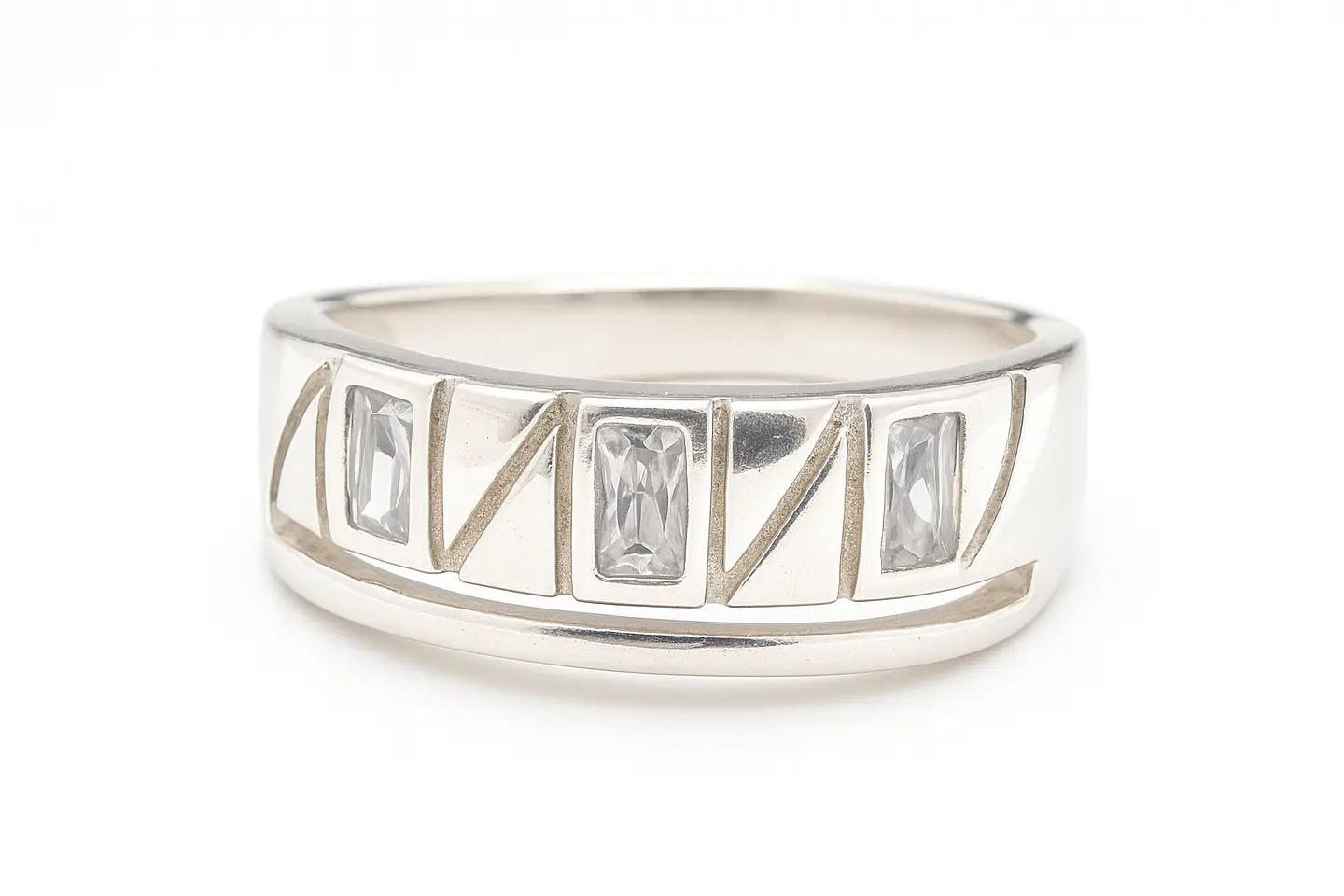 Anillo de Plata 925 con Tres Circones Principales 1