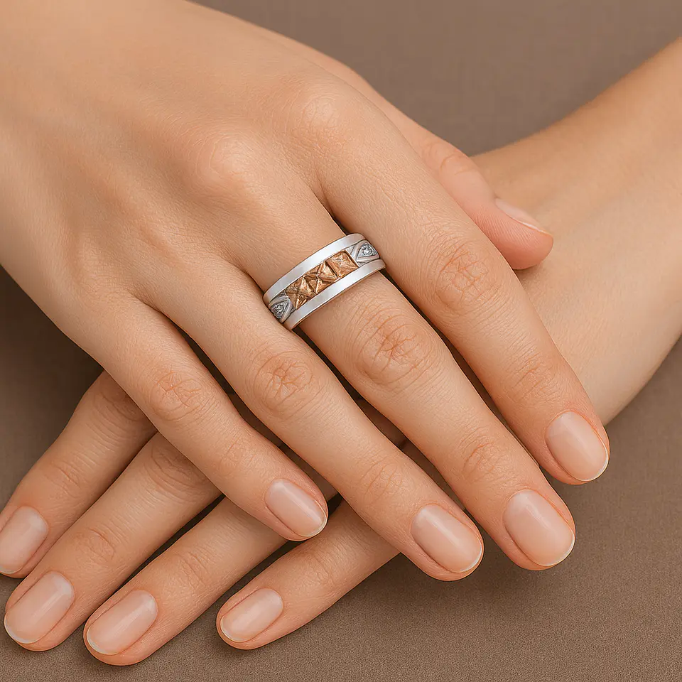 Anillo de Plata 925 con Circones Amarillos 2