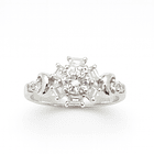 Anillo de Plata 925 Solitario con Circonia Transparente 1