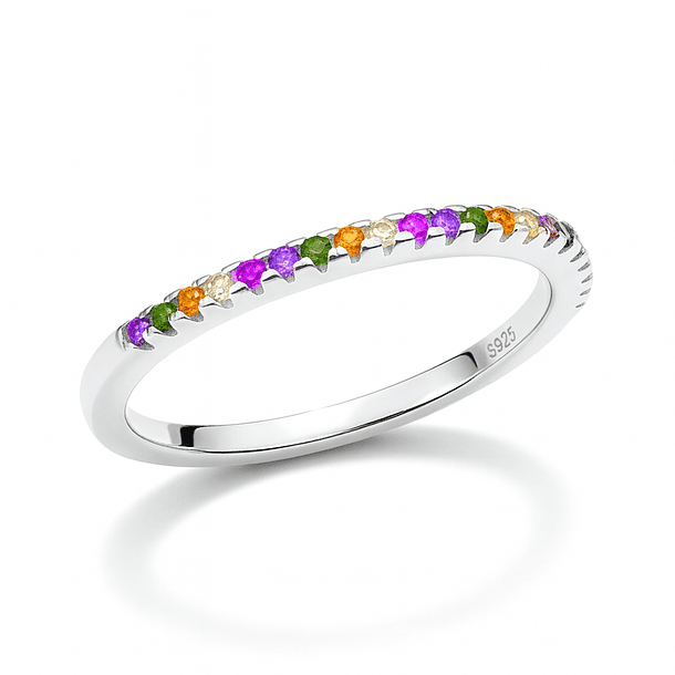 Anillo de Plata 925 Multicolor
