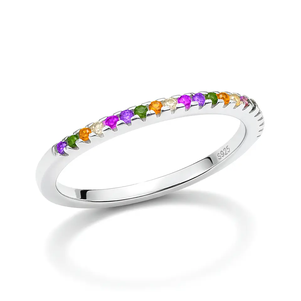 Anillo de Plata 925 Multicolor 1