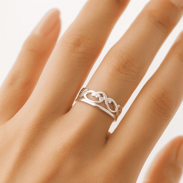 Anillo Diseño Trenzado en Plata 925