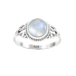 Anillo de Plata 925 con Piedra Luna Oval - Miniatura 1