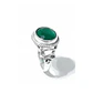 Anillo de Plata 925 con Piedra Verde Oval - Miniatura 1