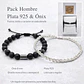 Pack Hombre – Pulseras Plata 925 & Piedra Natural Onix - Miniatura 2