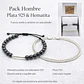Pack Hombre – Pulseras Plata 925 & Hematita 6mm. - Miniatura 2