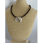 Collar De Turmalina Con Placa De Hijos Tres Niñitos 1