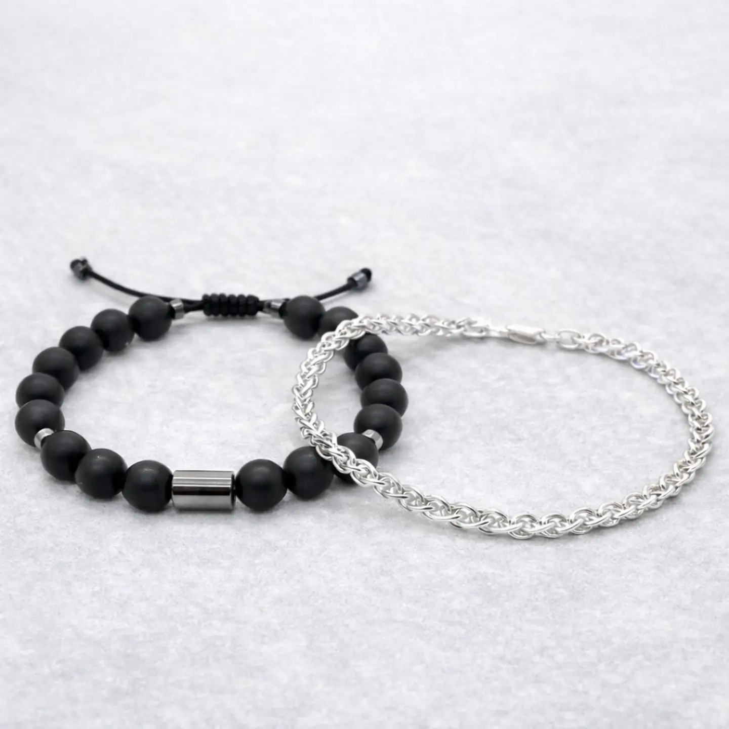 Pack Hombre – Pulseras Plata 925 & Piedra Natural Onix 1