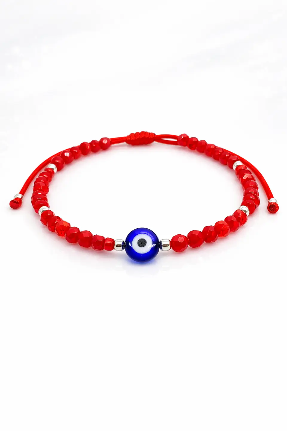 Pulsera Roja de Protección Ojo Turco y Plata 925 1