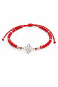 Pulsera Roja Protección Ajustable Agata y Plata 925 Nudo de Bruja  - Miniatura 1