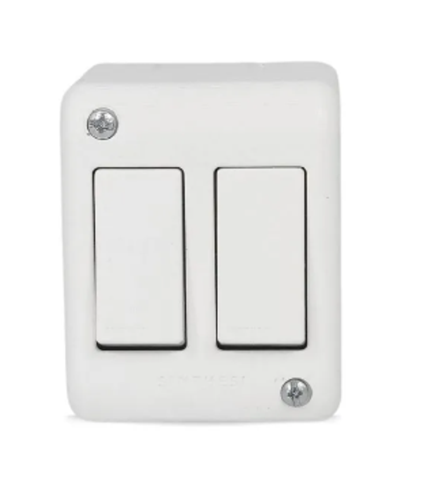 CASQUETE INTERRUPTOR DOBLE 9/15 SINTHESI S17 BLANCO 1