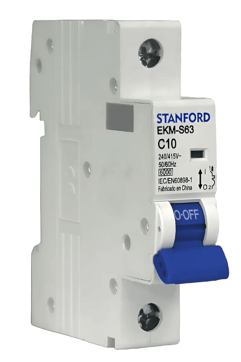 INTERRUPTOR AUTOMATICO 1X10A "C" 6KA EKM-S63 STANFORD ELECTRIC