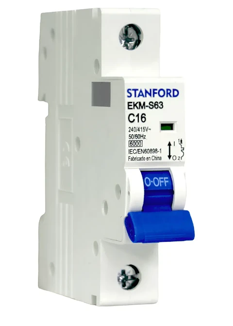 INTERRUPTOR AUTOMATICO 1X16A "C" 6KA EKM-S63 STANFORD ELECTRIC