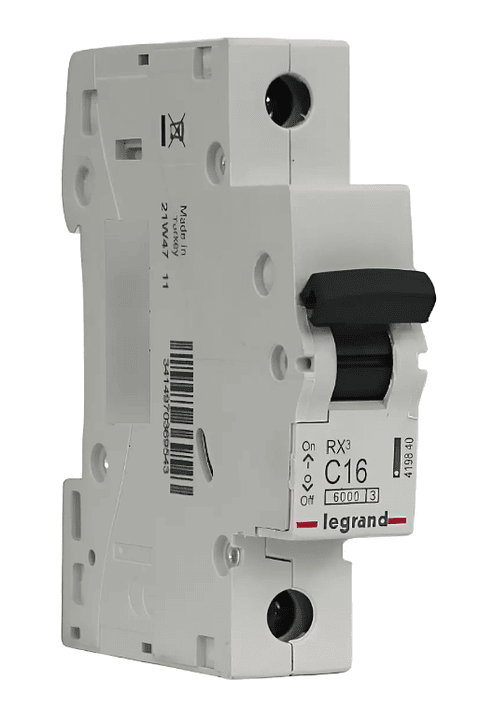 INTERRUPTOR AUTOMATICO 1X16A "C" 6KA RX3 419840 LEGRAND