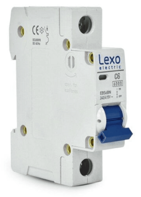 INTERRUPTOR AUTOMATICO 1X10A "C" 6KA EBS6BN LEXO ELECTRIC