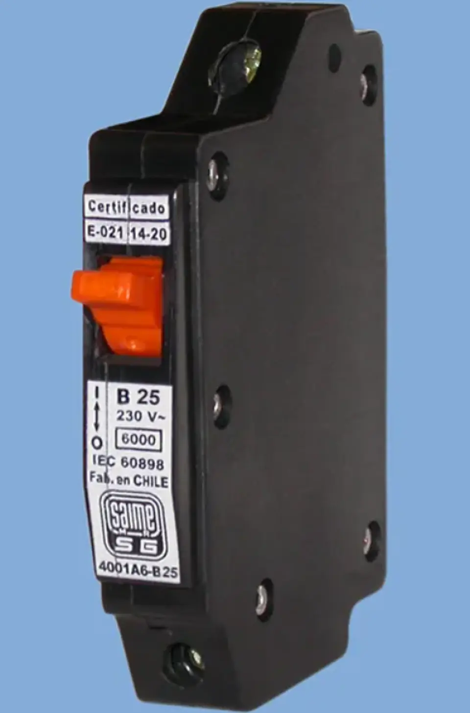 INTERRUPTOR AUTOMATICO 4001/A6 1X20A D NEGRO SAIME 1