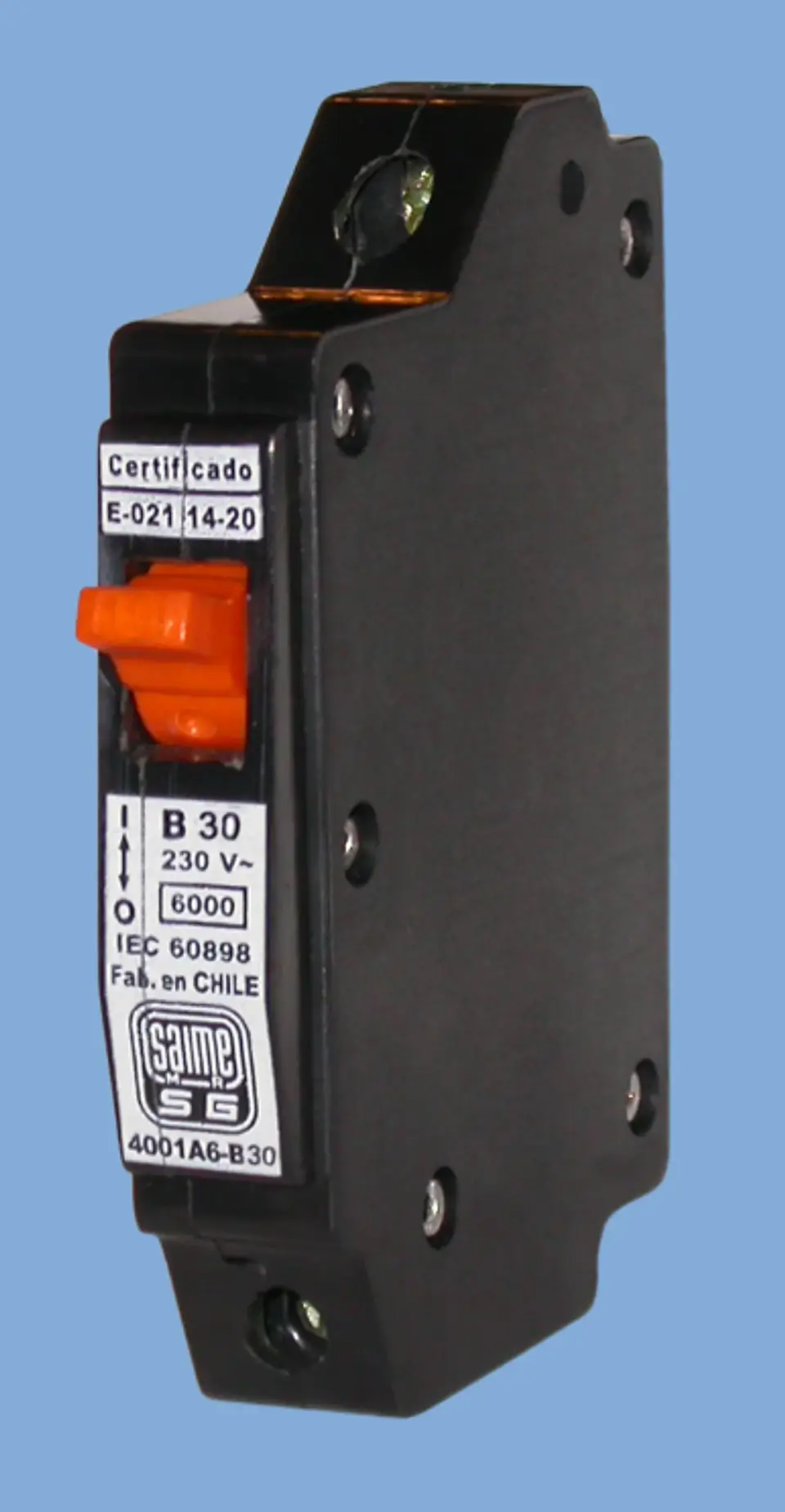 INTERRUPTOR AUTOMATICO 4001/A6 1X25A B NEGRO SAIME 1