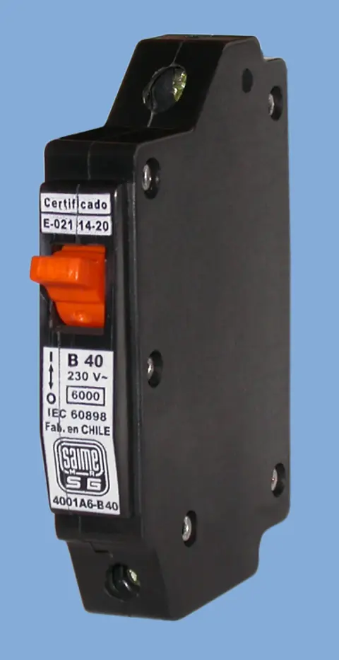 INTERRUPTOR AUTOMATICO 4001/A6 1X25A D NEGRO SAIME