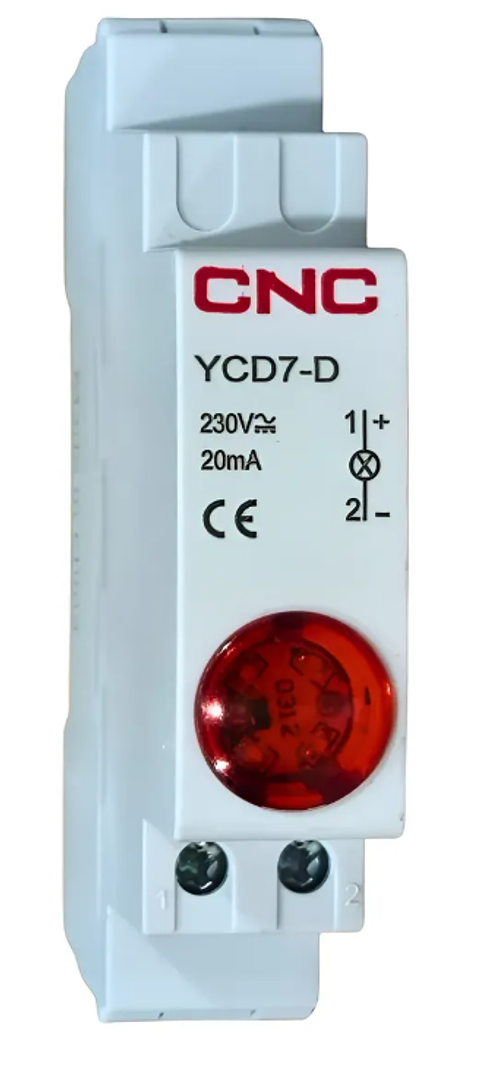 LUZ PILOTO A RIEL DIN ROJA FNX 