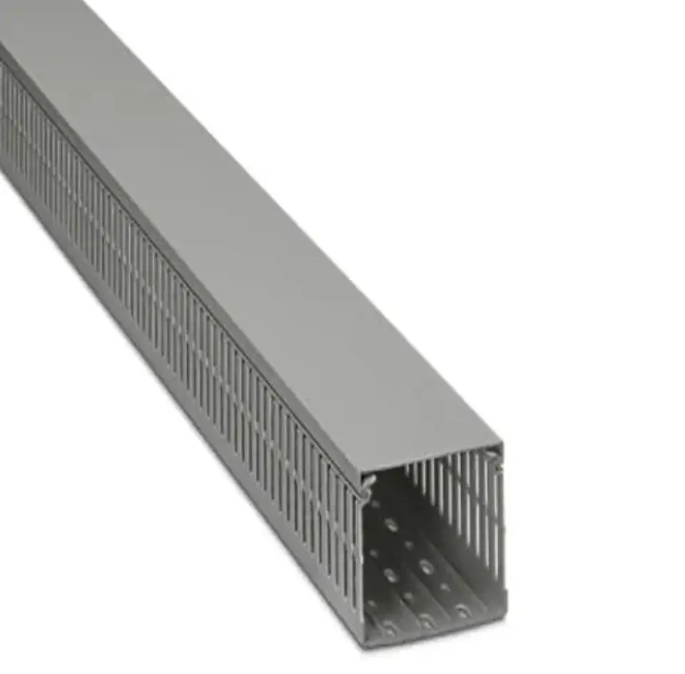 MOLDURA GRIS RANURADA PRODELOX AUTOEXTINGIBLE DE 40X60MM X 2 MTS 1