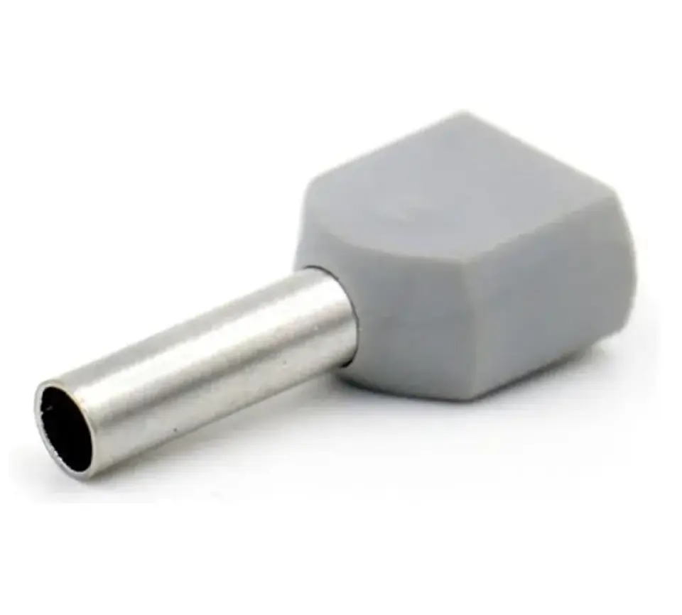 PUNTILLA FERRUL DOBLE 1,5 A 2,5 NEGRO 100U. 1