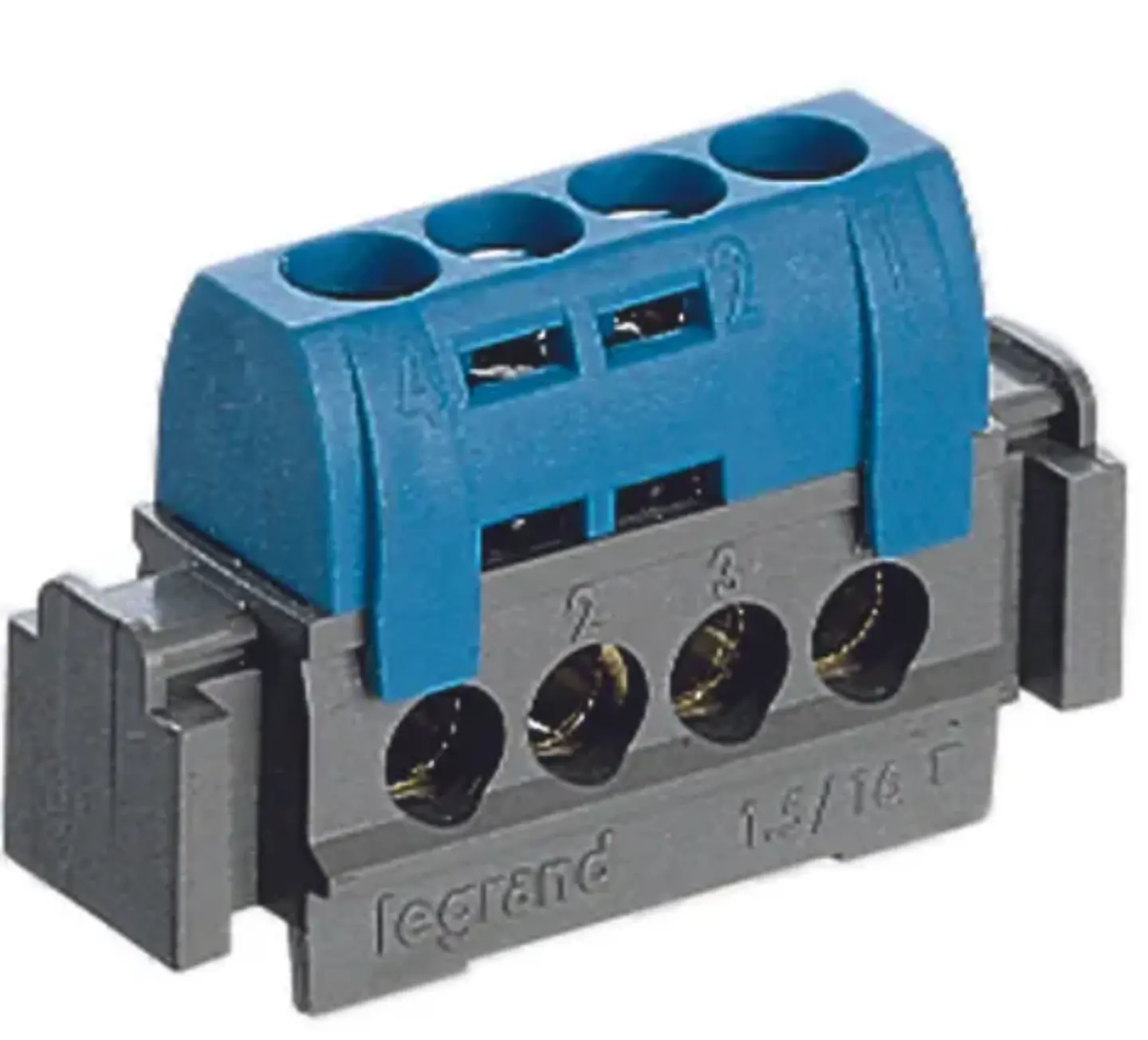 REGLETA AZUL 4P A RIEL DIN LEGRAND 1