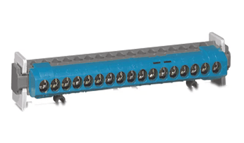 REGLETA AZUL 17P A RIEL DIN LEGRAND