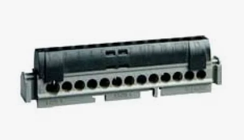 REGLETA NEGRA 17P A RIEL DIN LEGRAND