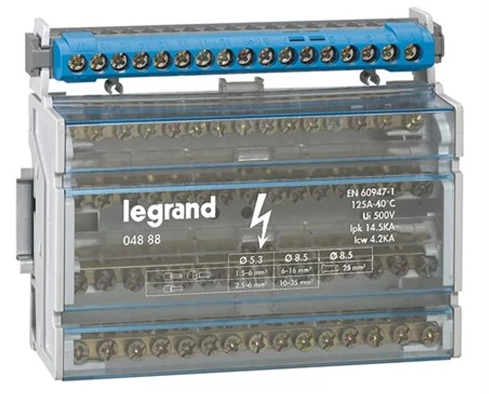 REPARTIDOR TETRAPOLAR 125A  LEGRAND