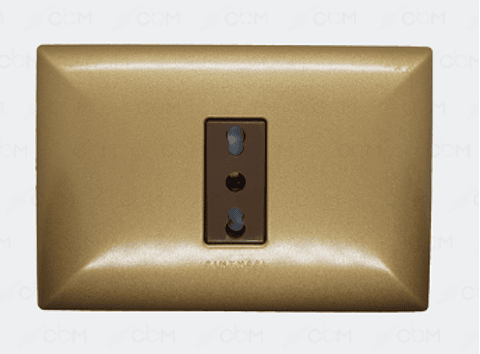 ENCHUFE SIMPLE 10/16A S17 BRONCE-CAFE ARMADO SINTHESI