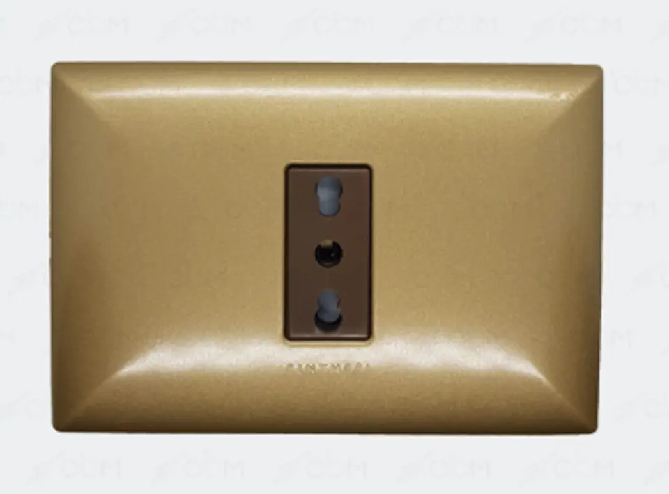 ENCHUFE SIMPLE 10/16A S17 BRONCE-CAFE ARMADO SINTHESI 1