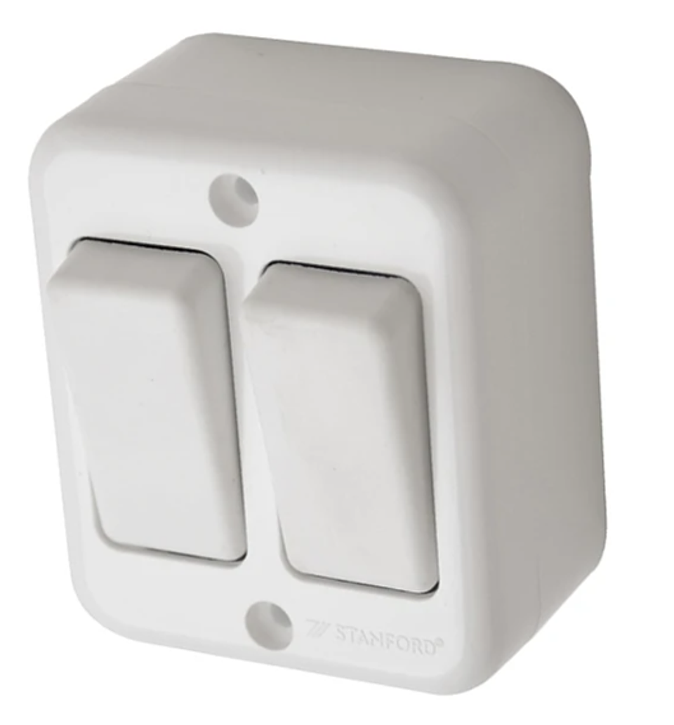 ENCHUFE S/P DOBLE 9/12  10A-250V MEC BLANCO 1