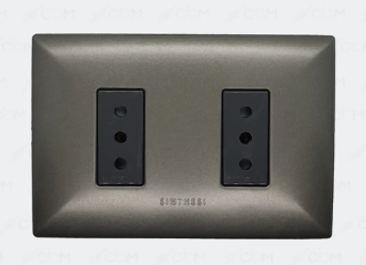 ENCHUFE DOBLE EMB. ARMADO 10A MEC GRAFITO-NOIR 1