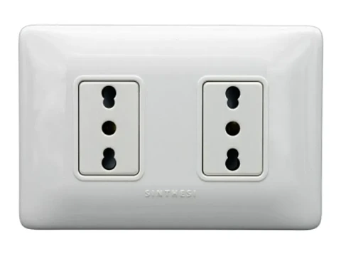 ENCHUFE SIMPLE EMB. ARMADO 10/16A SINTHESI S12 BLANCO