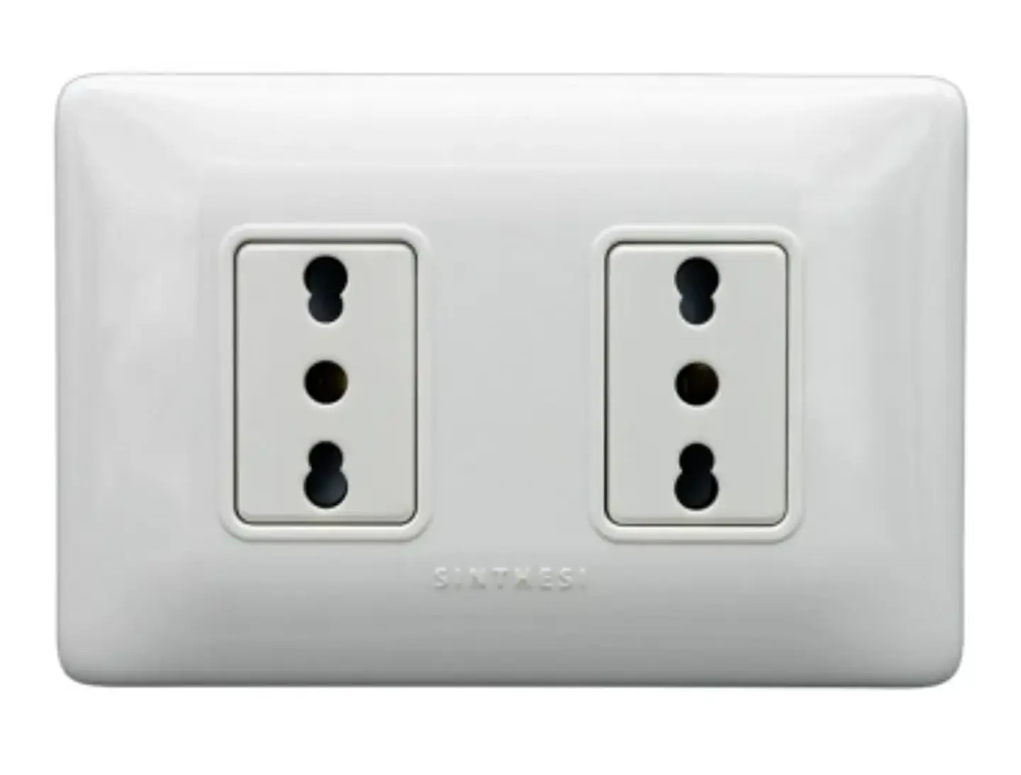 ENCHUFE SIMPLE EMB. ARMADO 10/16A SINTHESI S12 BLANCO 1