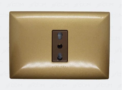 ENCHUFE SIMPLE 10A S17 BRONCE-CAFE ARMADO SINTHESI